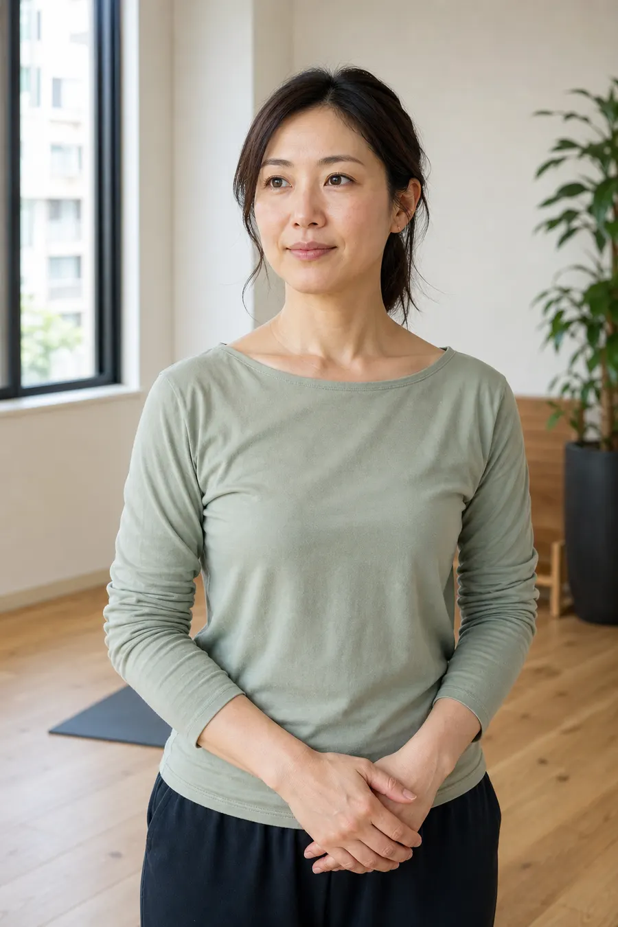 スタジオでクラスを進めている様子